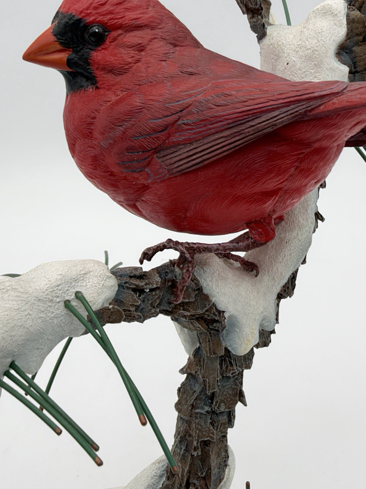 The Danbury Mint Winters Jewel Red Cardinal Bird Figurine Bob Guge Figurine