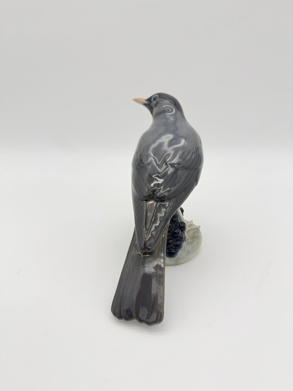 Royal Copenhagen Denmark #1235 Porcelain Redwing Bird Figurine -Ingeborg Nielsen