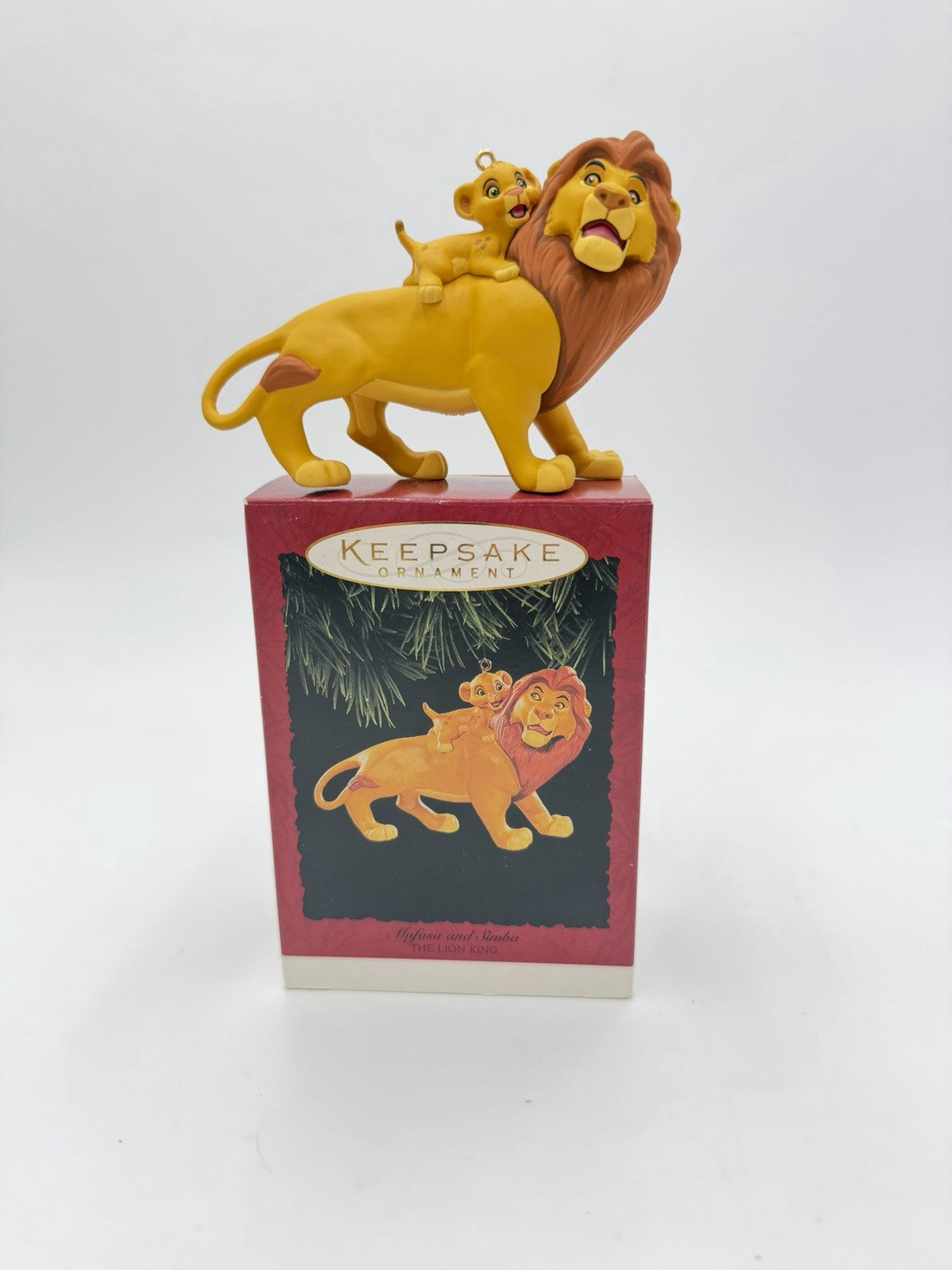 Hallmark Keepsake Christmas Ornament Mufasa and  Simba The Lion King 1994