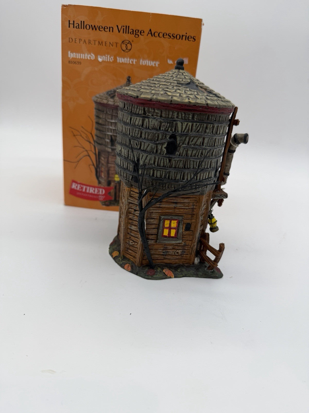 Department 56 HALLOWEEN Haunted Rails Water Tower 2008 Vintage Rare