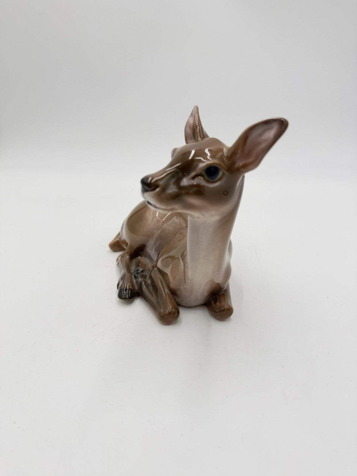 Dahl Jensen Copenhagen Denmark Porcelain Hand Painted deer Lying Figurine #1147
