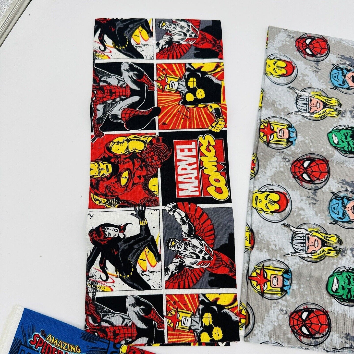 Quilt Fabric Star Wars Harry Potter & Comics Lot  18in x 21in 100% COTTON Kids