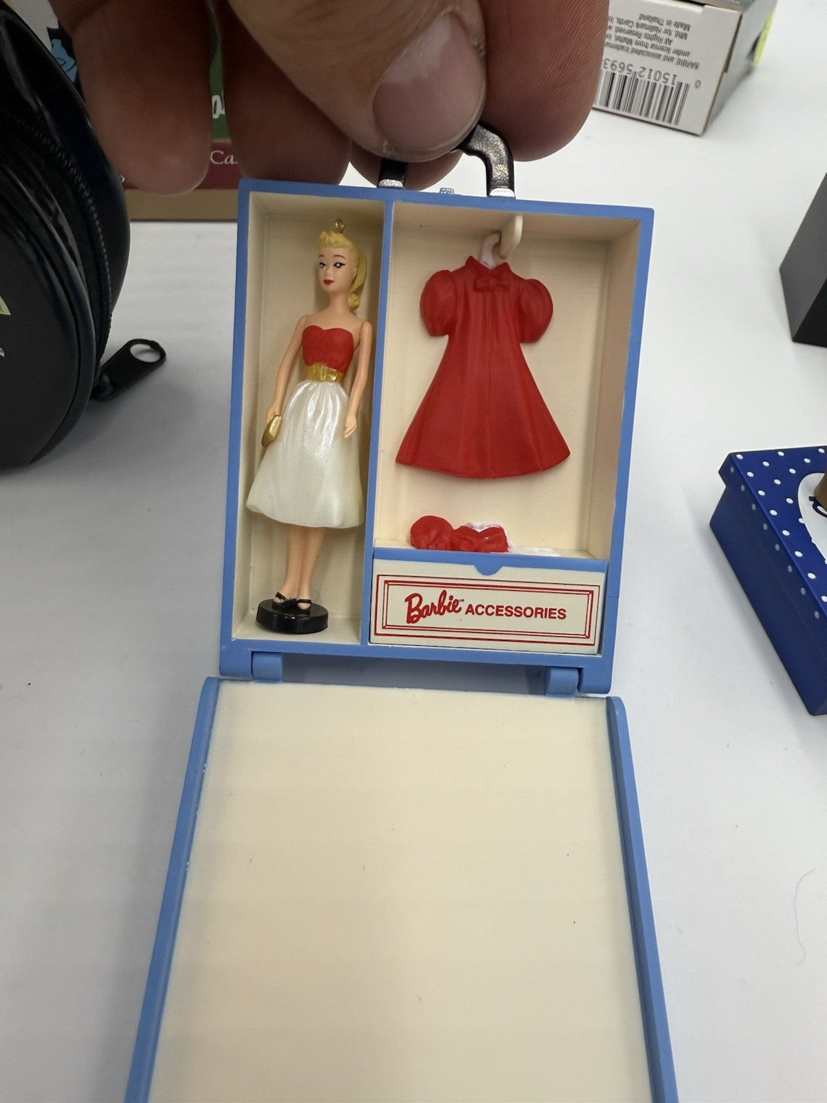 Hallmark Barbie Keepsake Travel Case Hand box Shoe Shopping Bag Ornaments