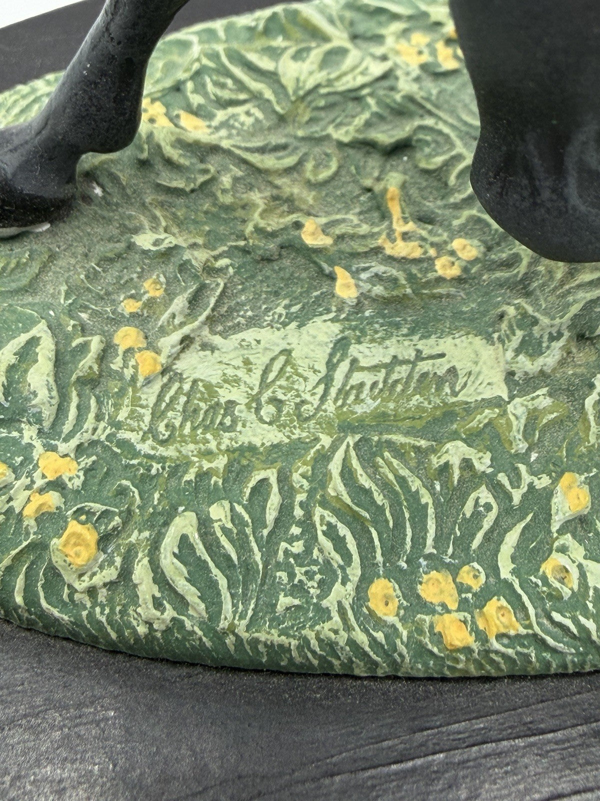 Chas C Stadden painted pewter Mounted Royal Guard British Buckingham 8” Figurine