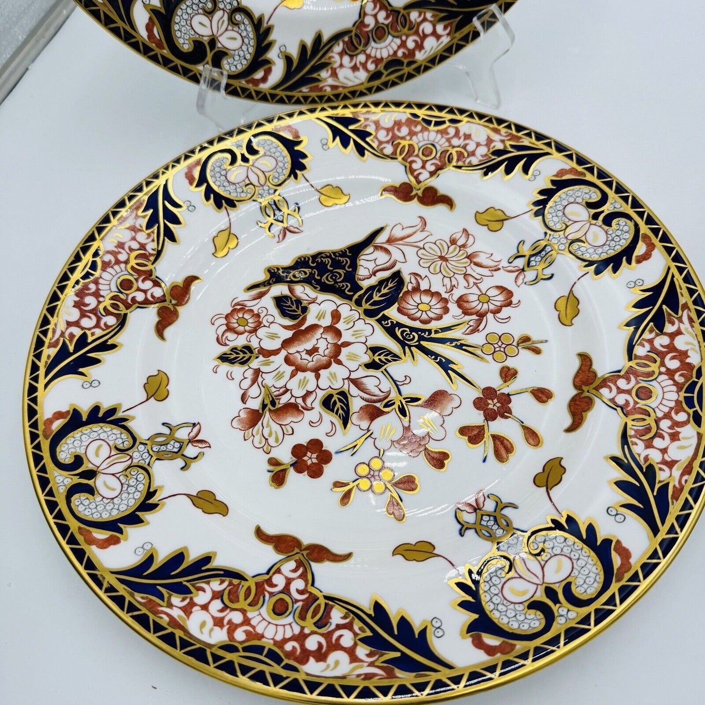 Antique Royal Crown Derby King's Of Old Japan 383 Pattern Dinner Plate Porcelain