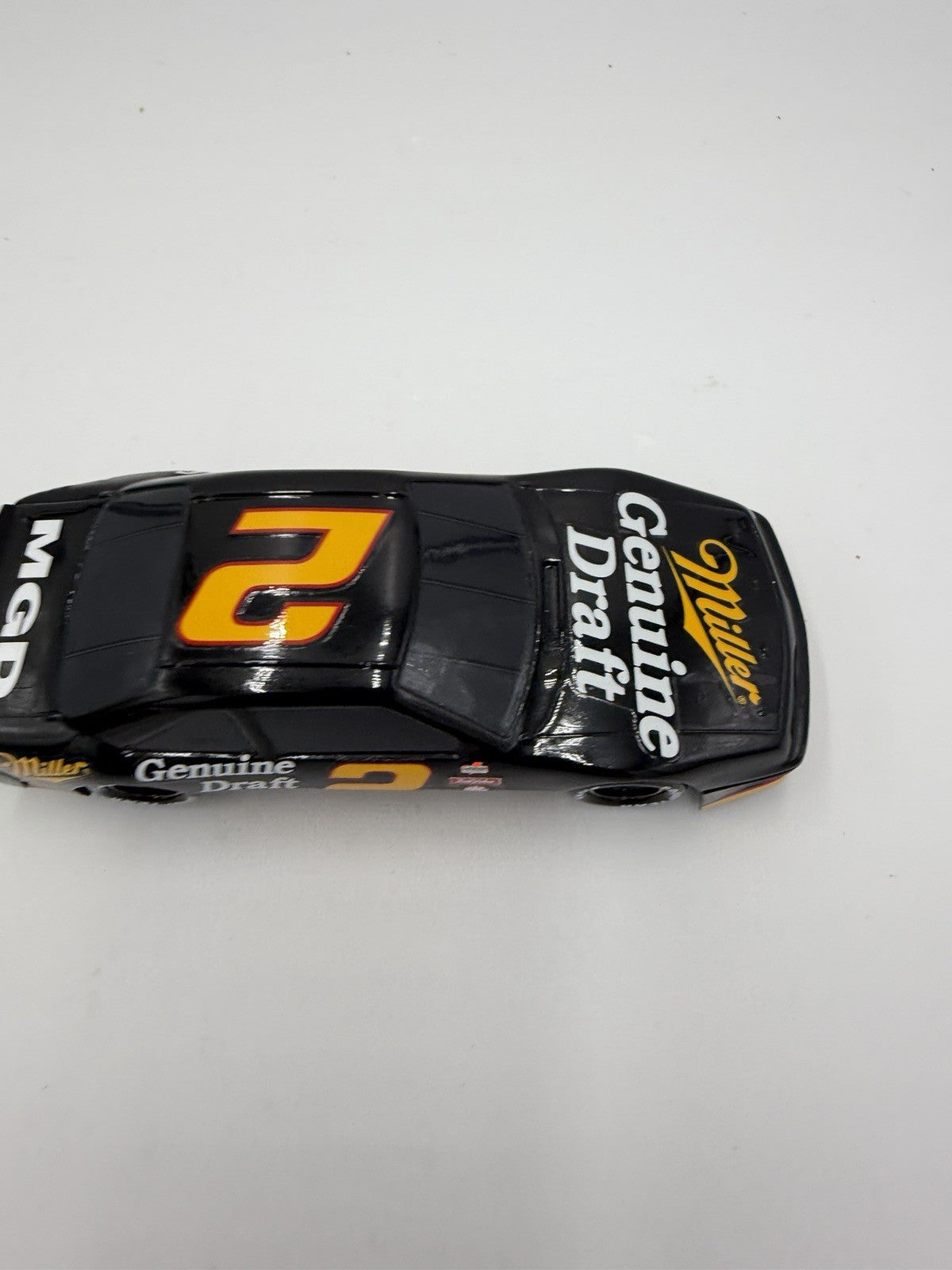 Miller Genuine Draft NASCAR BEER Tap Handle Racing Car MGD