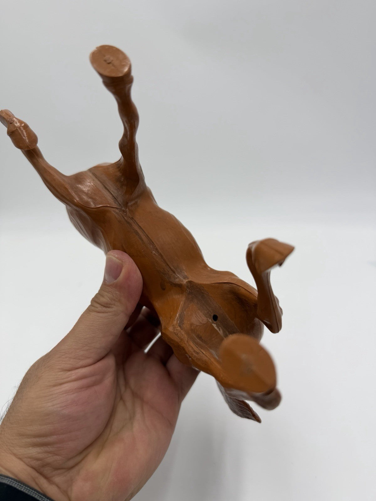 Hartland Horse Walnut Woodcut Style 9" Saddlebred Stallion