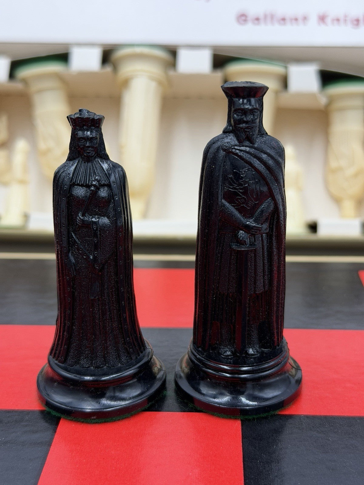 Vintage Florentine chessmen By Gallant Knight Chessmen Of Champions Game USA