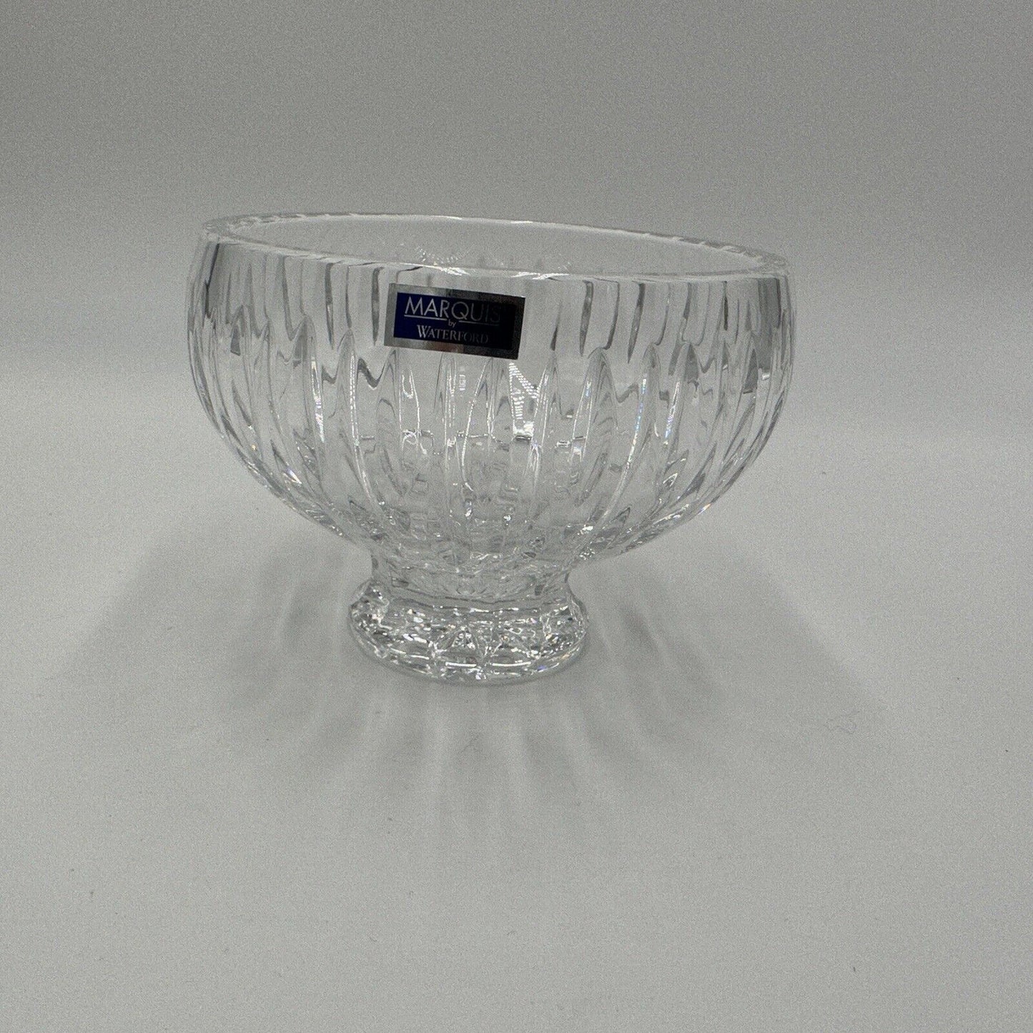 Waterford Bowl Crystal Sheridan Footed Vintage 5in Centerpiece Ireland Sticke