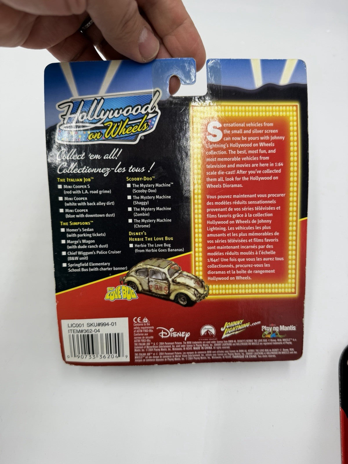 Johnny Lightning Hollywood the Italian Job 2003 Mini Cooper  White / Dusty