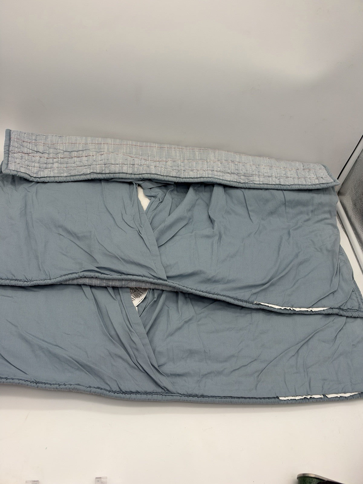 Pottery Barn Teen MLB standard Sham Set 2 Quilted Baseball Blue Limited Edition