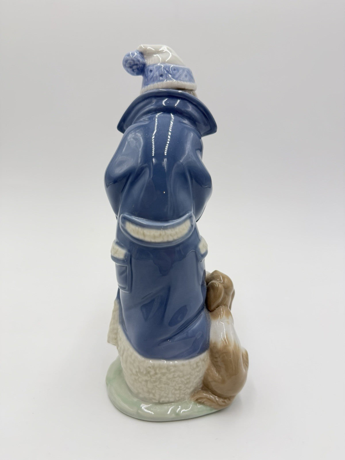 LLADRO Spain Porcelain Friday’s Child Figurine Retired #6019 Boy Puppies Dogs