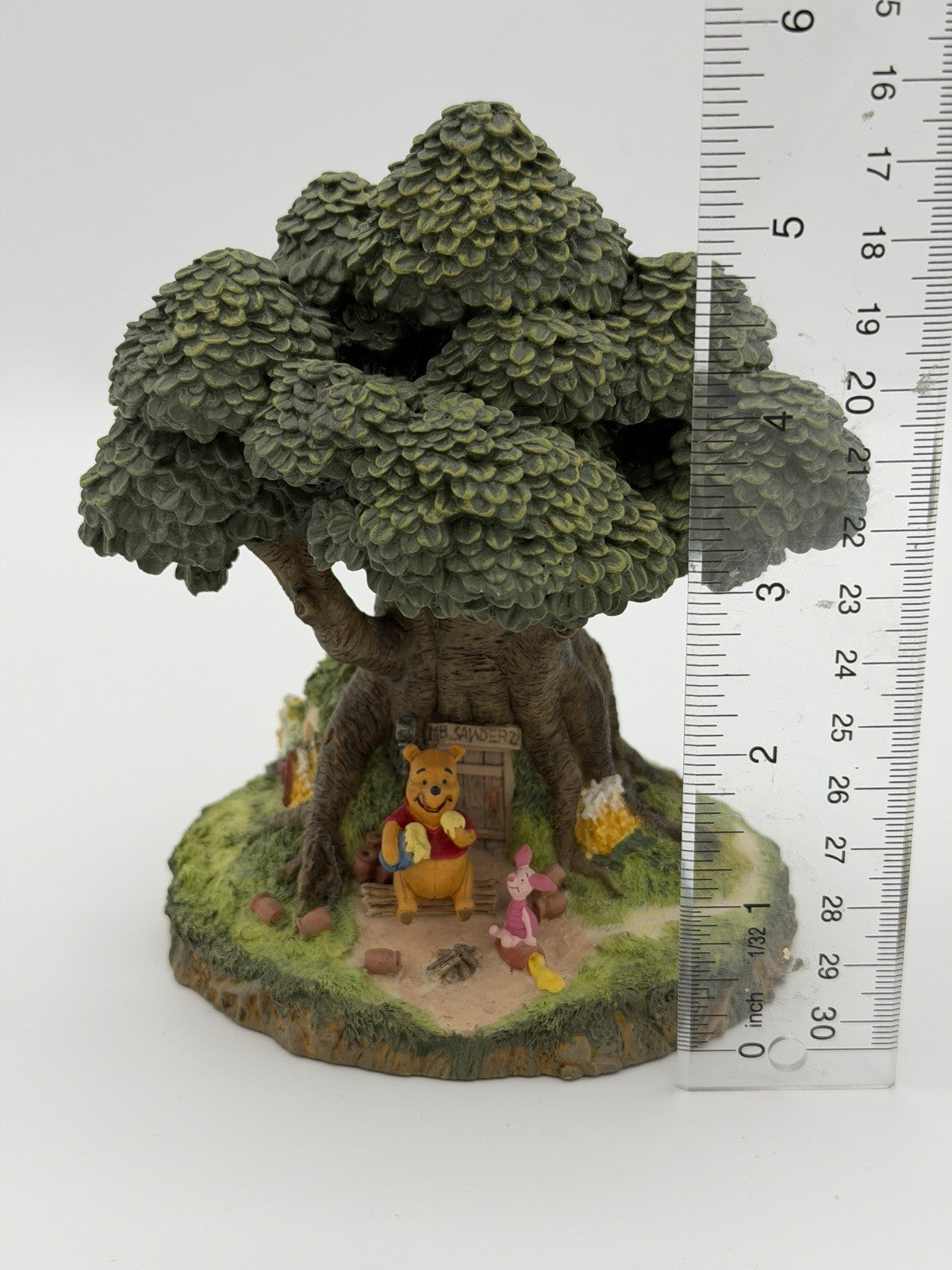 Danbury Mint Pooh’s House Winnie The Pooh Cold Cast Porcelain Figurine Disney