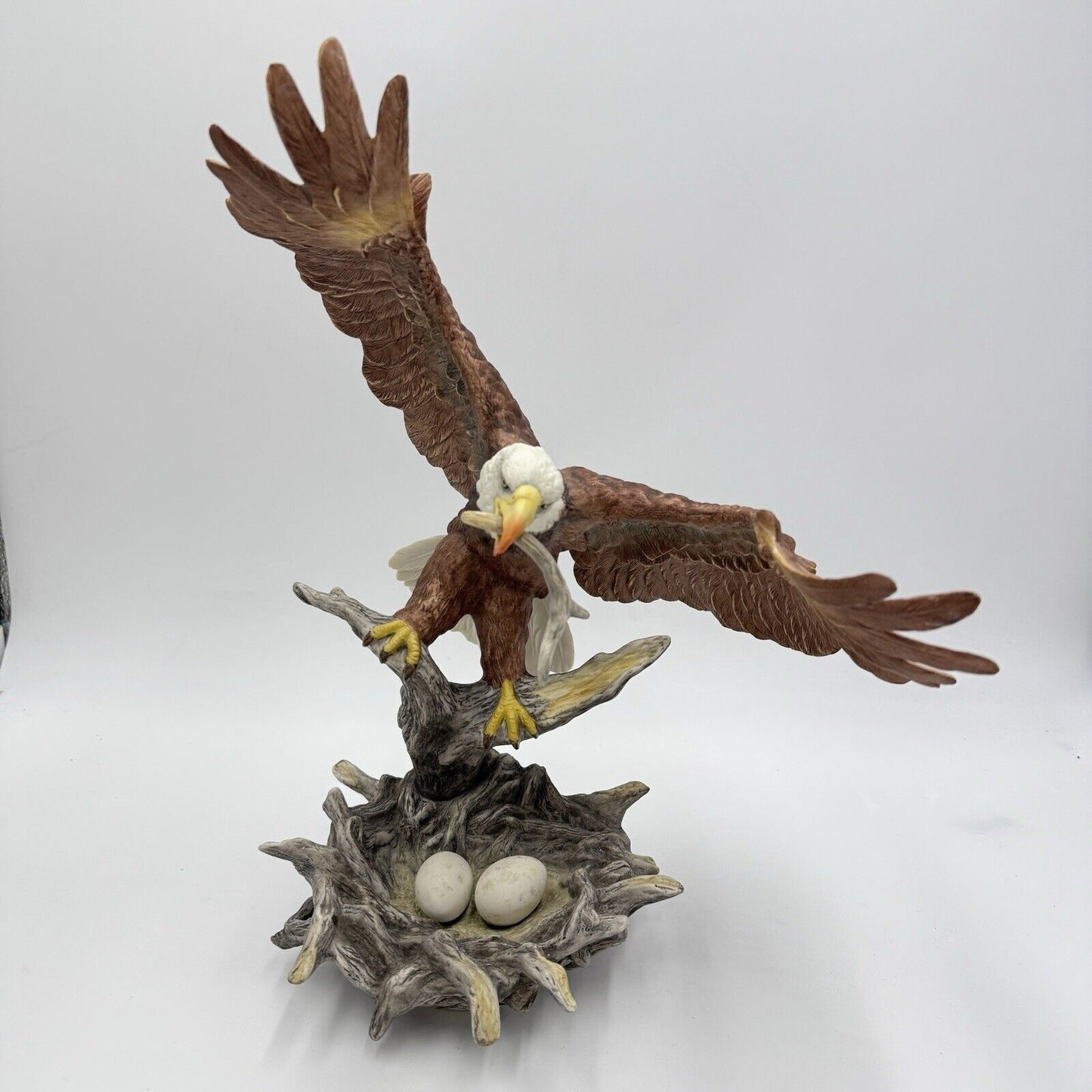 Boehm Porcelain Sculpture NEW GENERATION EAGLE Limited Edition # 156 Large 15”