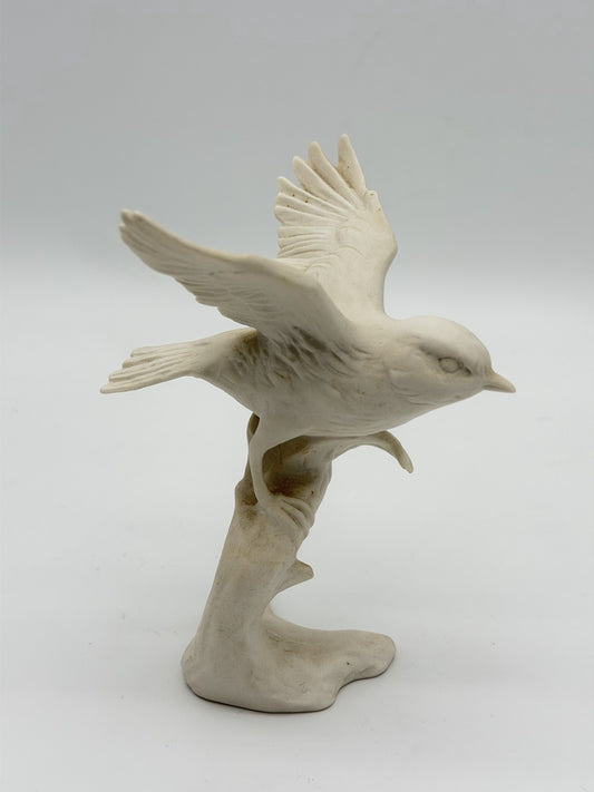 Goebel Great Titmouse White Bisque Porcelain Bird Figurine Germany Unpainted 5”