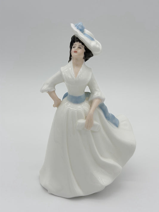 Vintage Royal Doulton Porcelain England Margaret Figurine HN2397 White 7.3”H
