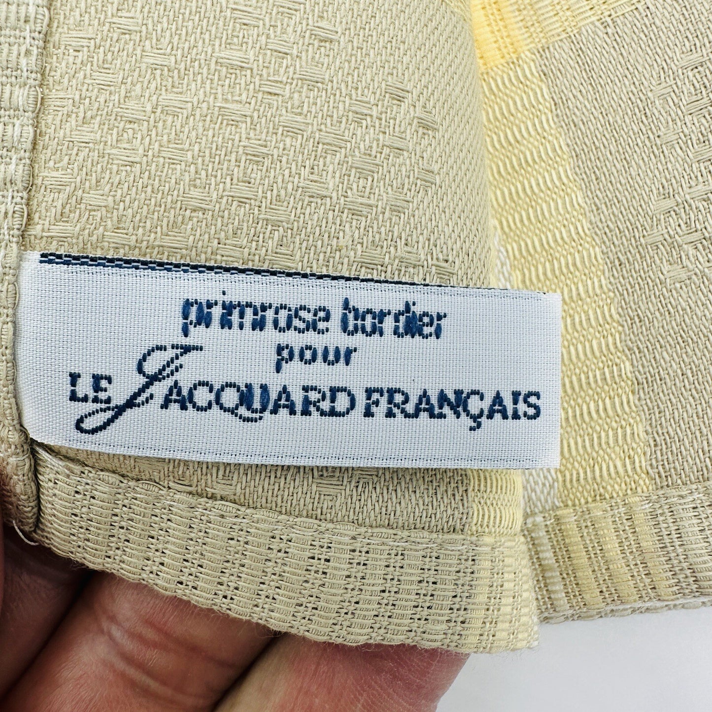 Primrose Dishtowel Bordier Nautilus Sable Sand Torchon 24in X 31in Cotton France
