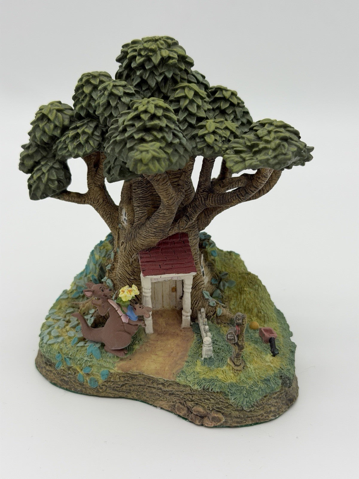 Danbury Mint At Home In Hundred Acre Wood  Kanga & Roo's House Disney Figurine