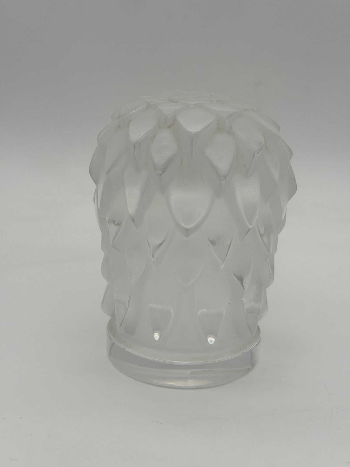 Lalique France Crystal Eagle Head Tête D’Aigle Figurine Signed Vtg Sculpture