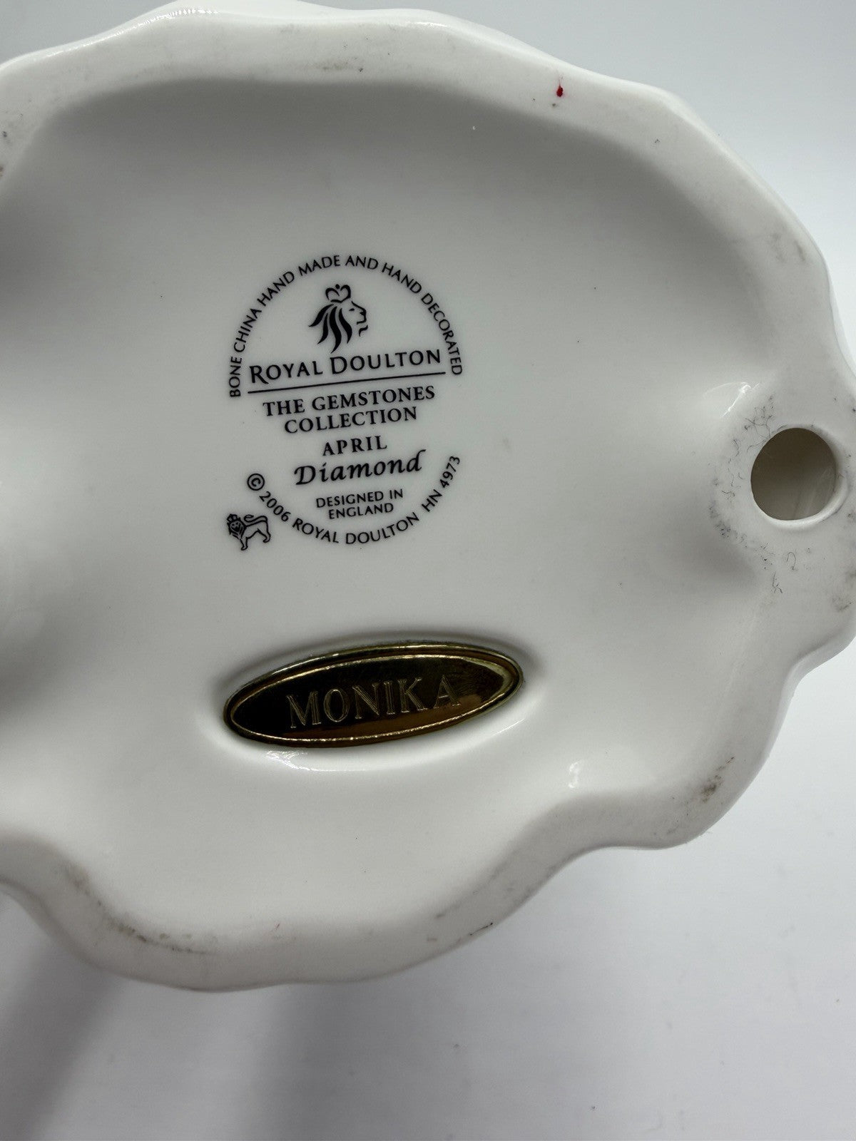 Royal Doulton Porcelain Gemstones Collection April Diamond Monika Figurine