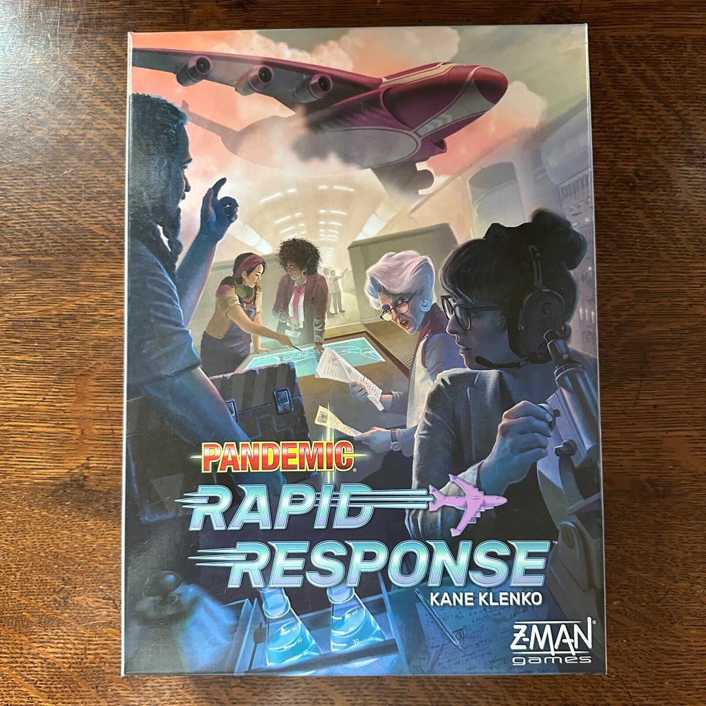 Zman Rapid Response Pandemic Board Game Cooperative Complete Game Custom Dice