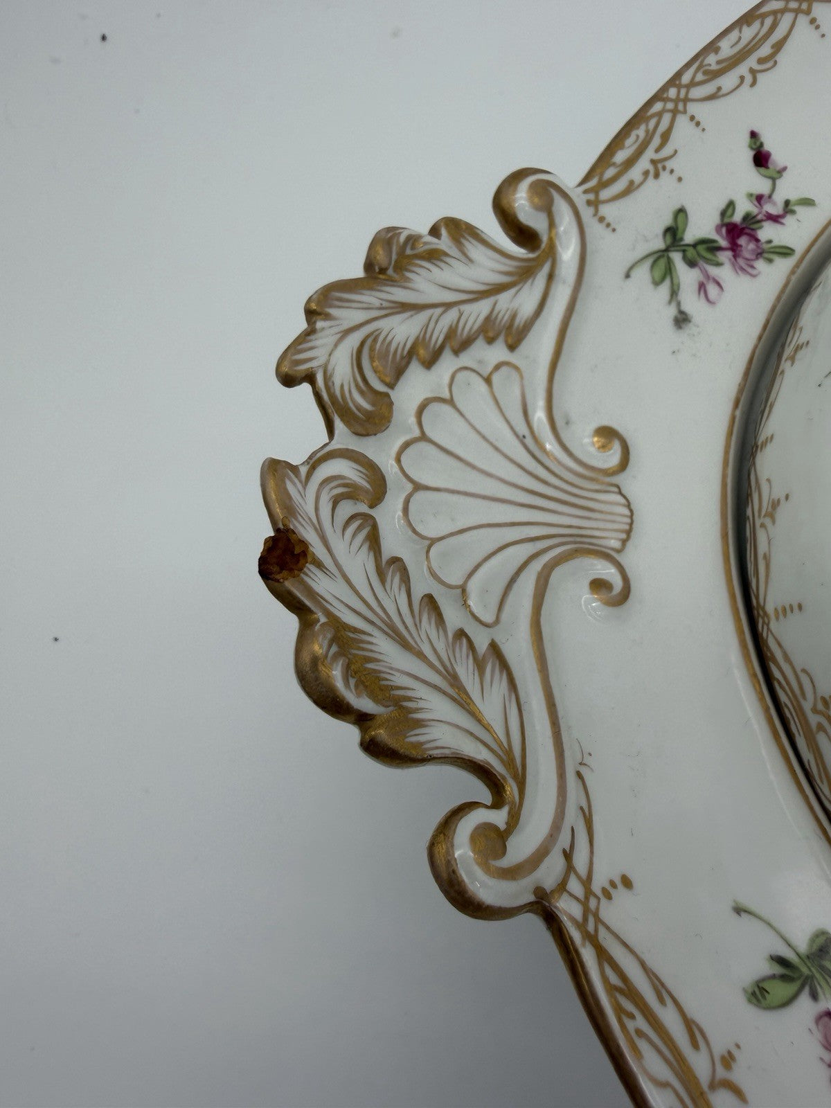 Antique Meissen 2pc Porcelain Lidded Tureen Caserole Dish Bowl FLoral Germany