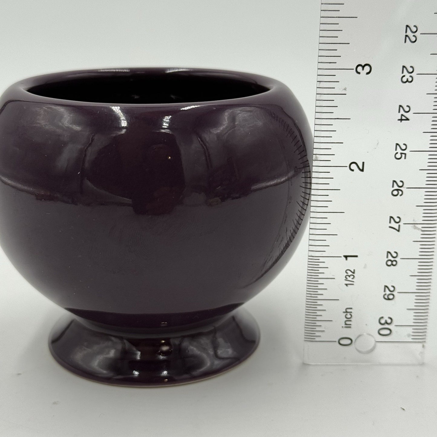 1998 Fiestaware USA Plum Stoneware Sugar Bowl Ceramic 3” Vintage