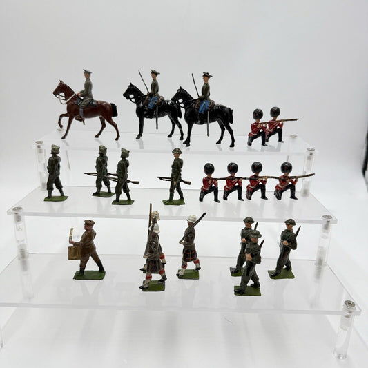 Vintage Britains 1970 Lead Toy Soldiers Hand Painted Mounted Guards Horses Lot