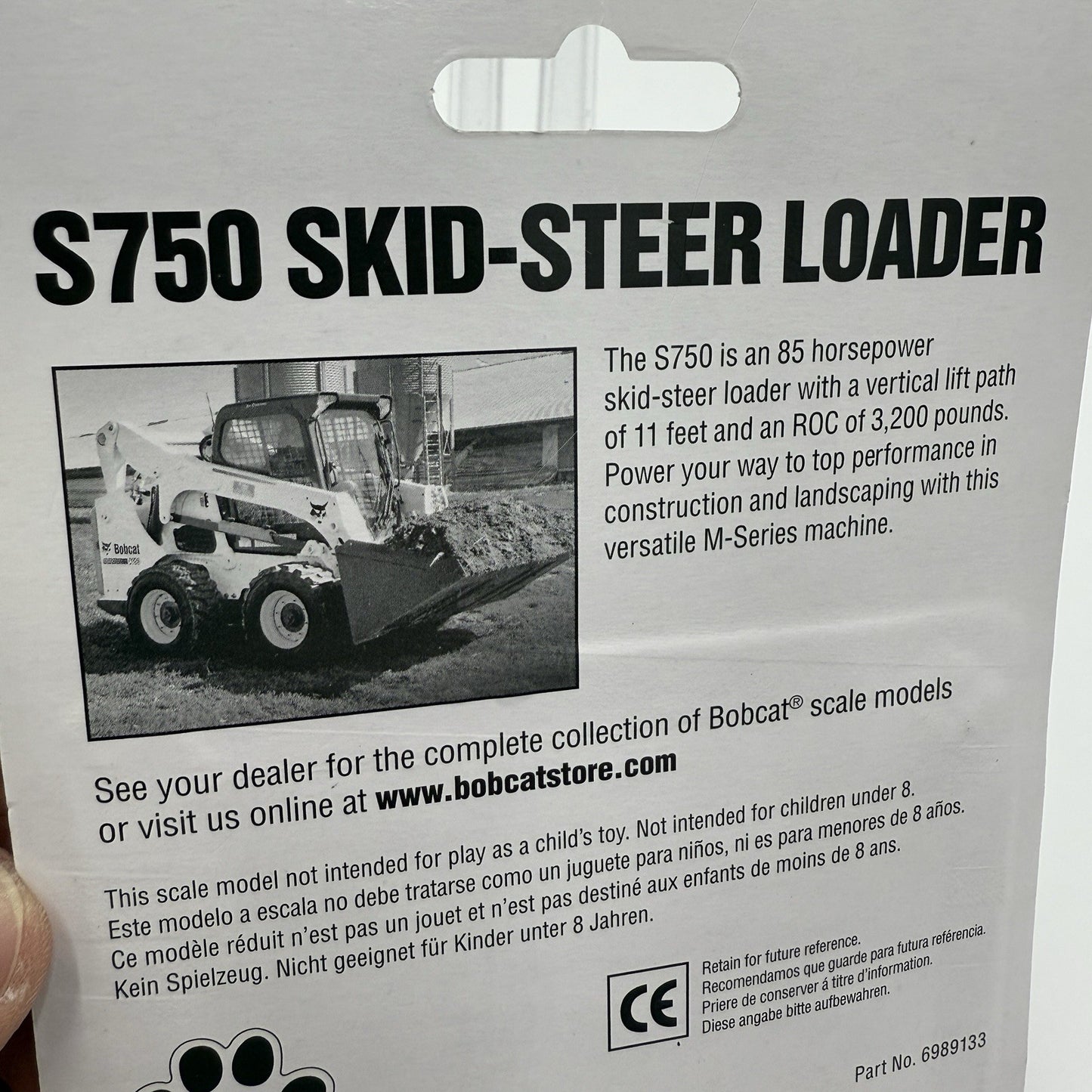 Bobcat S750 SKID-STEER LOADER M SERIES IN SCALE 1:50 NEW Diecast Toy