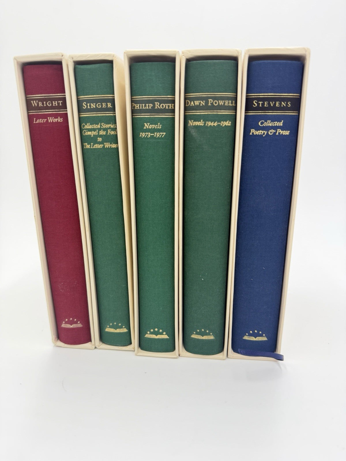 Library of America Subscriber Editions Singer Roth Powell Stevens Wright Books 5