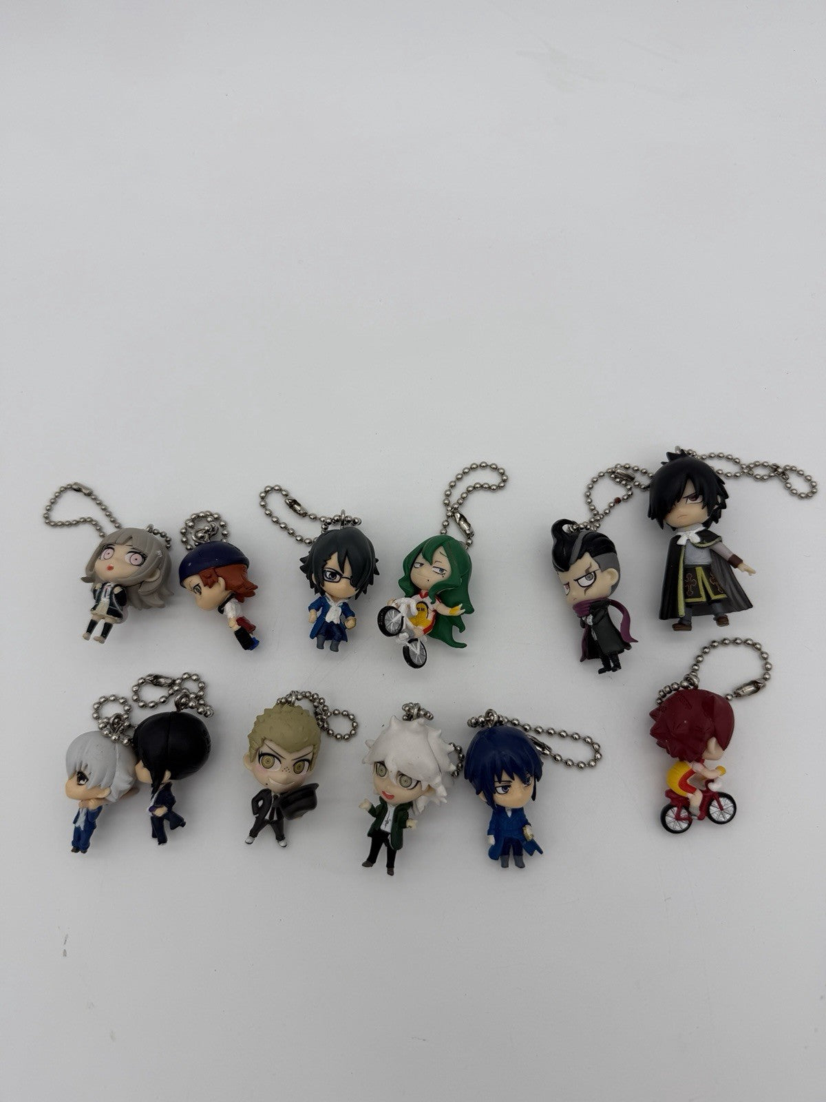 Bandai Takara Tomy Arts Fairy Tail Anime Swing Mascot Keychain Figurines Lot 11