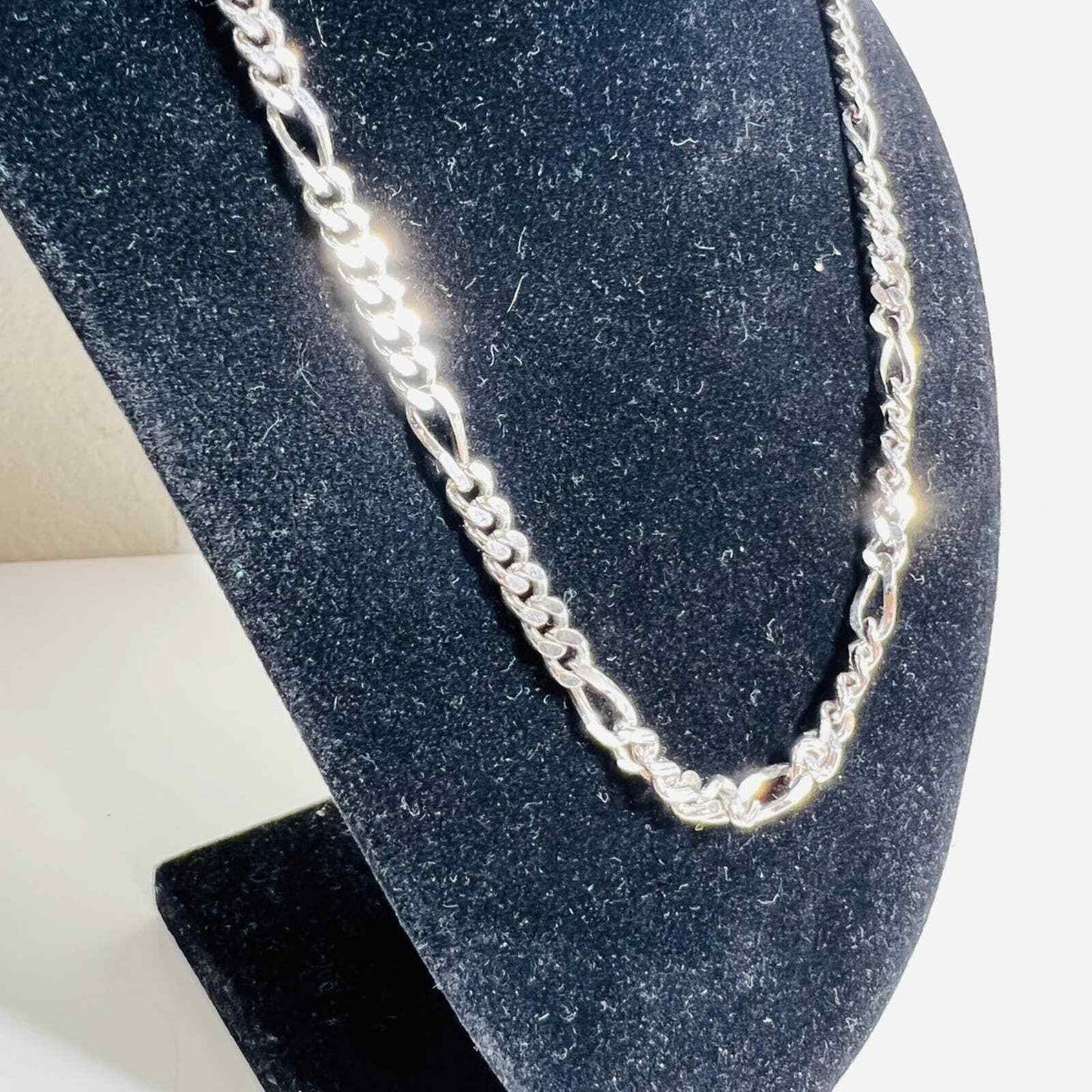 Monet Jewelry Womens Necklace Figaro Silver Tone Chain 30" Long Fashion Costume