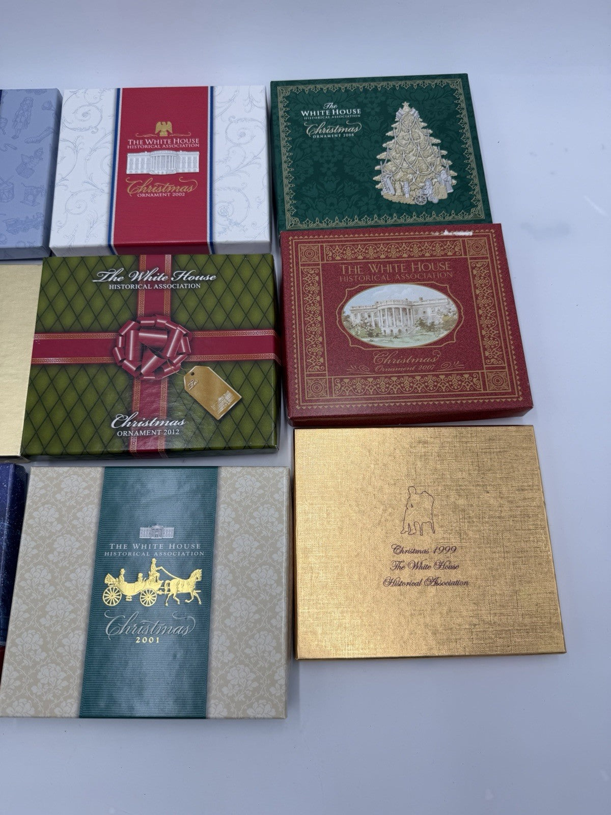 The White House Historical Association Christmas Ornaments 9 PCs America