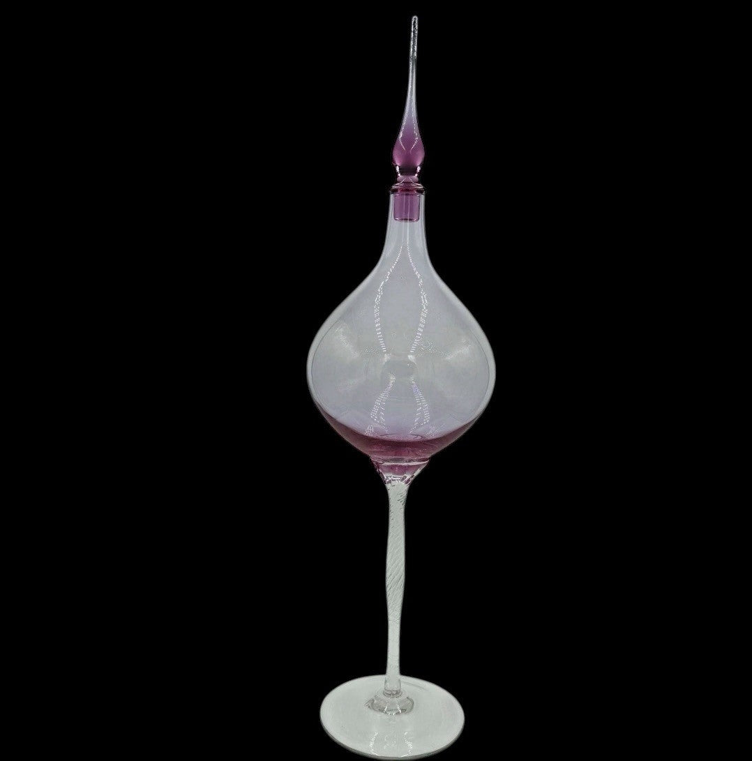 Global Views Art Glass Genie Bottle Decanter Julia Buckingham Large 29in Top