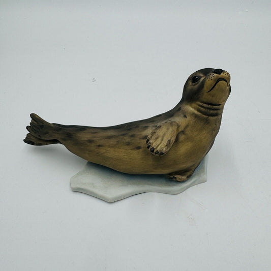 KAISER Germany Porcelain RECLINING SEAL Bisque W. GAWANTKA #604 Figurine