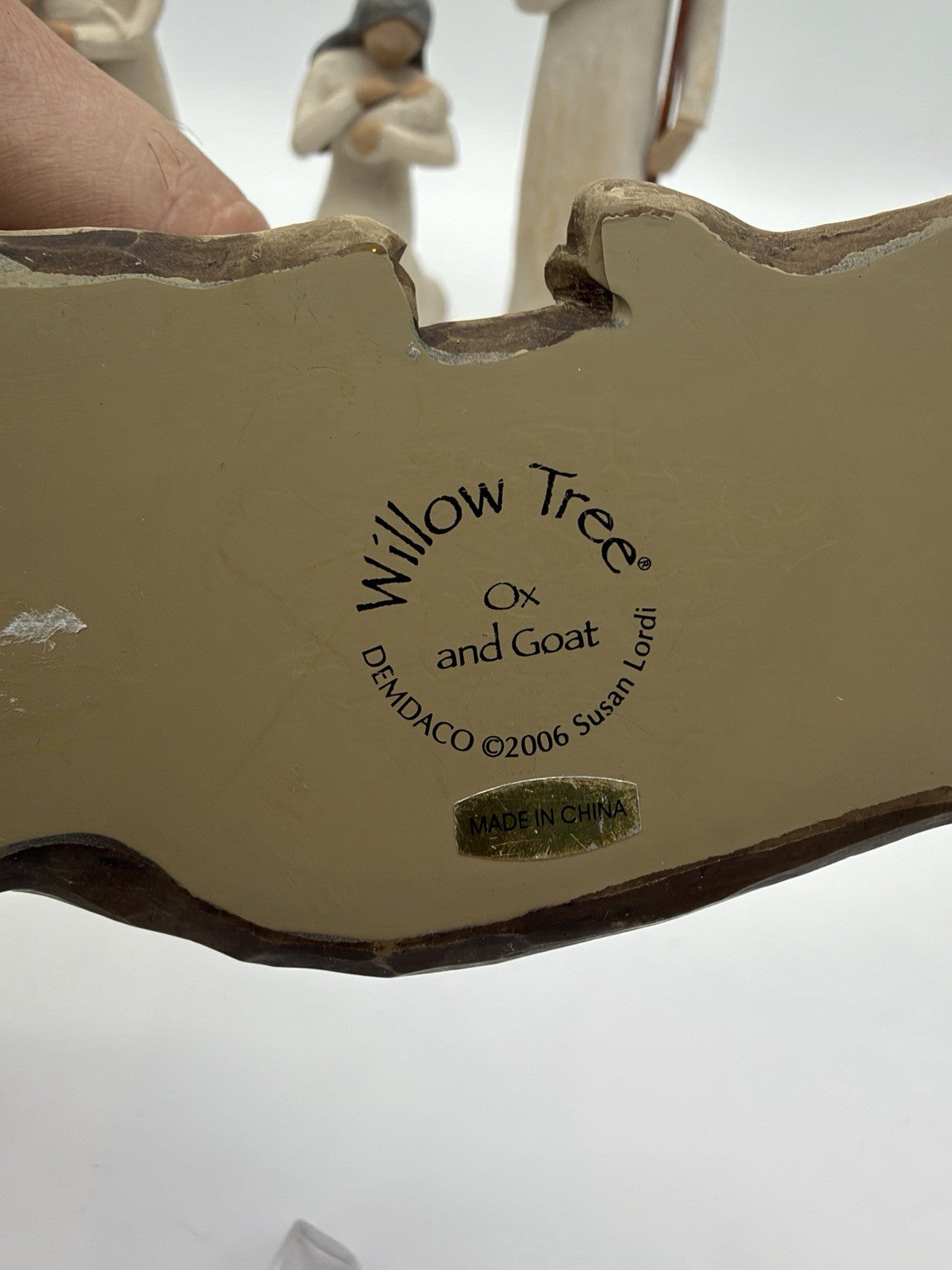 Willow Tree Nativity 1999 Susan Lordi 5 PCs Mary Joseph Shepherd Cow Donkey Set