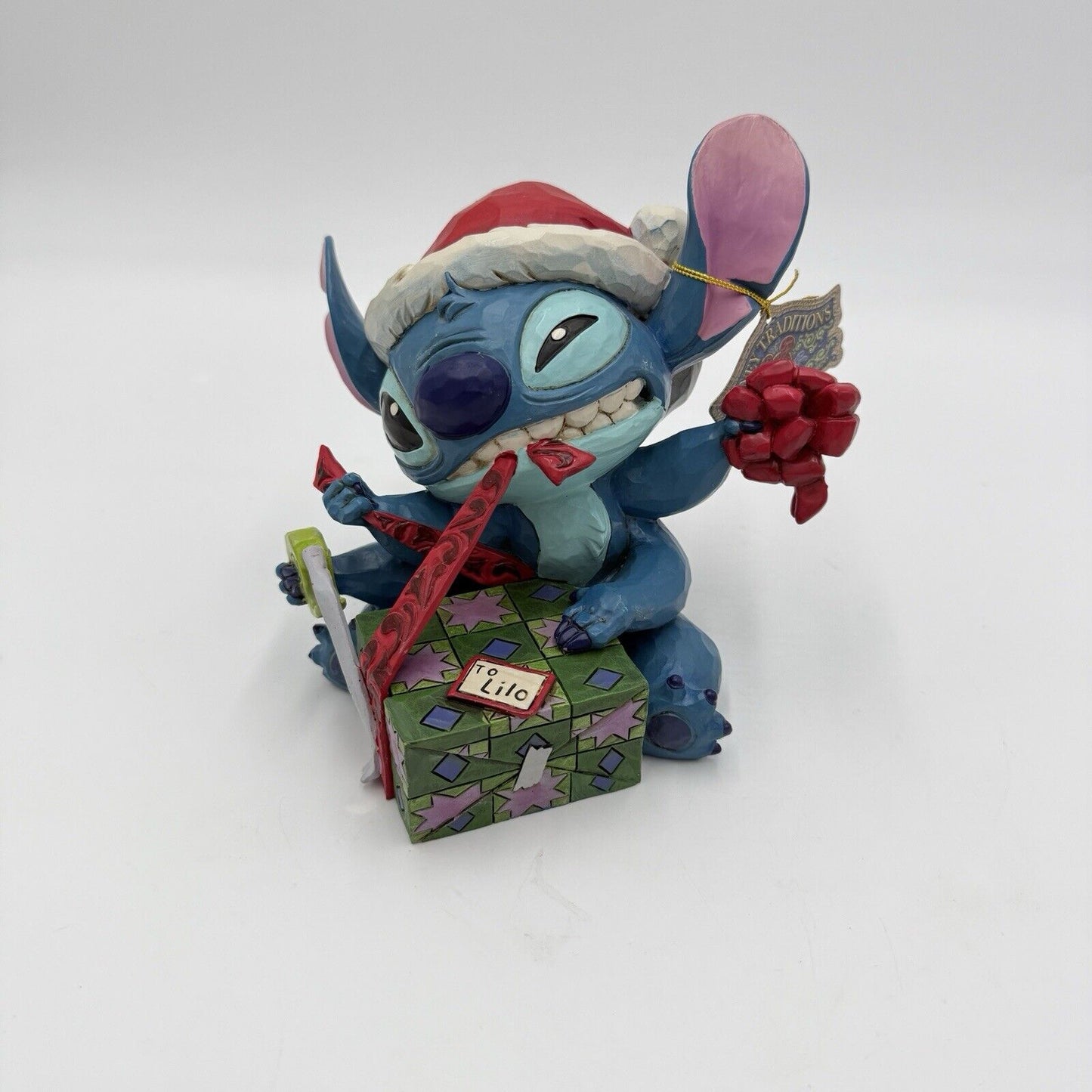 Disney Showcase Traditions Bad Wrap Lilo Figurine Christmas 5” Jim Shore