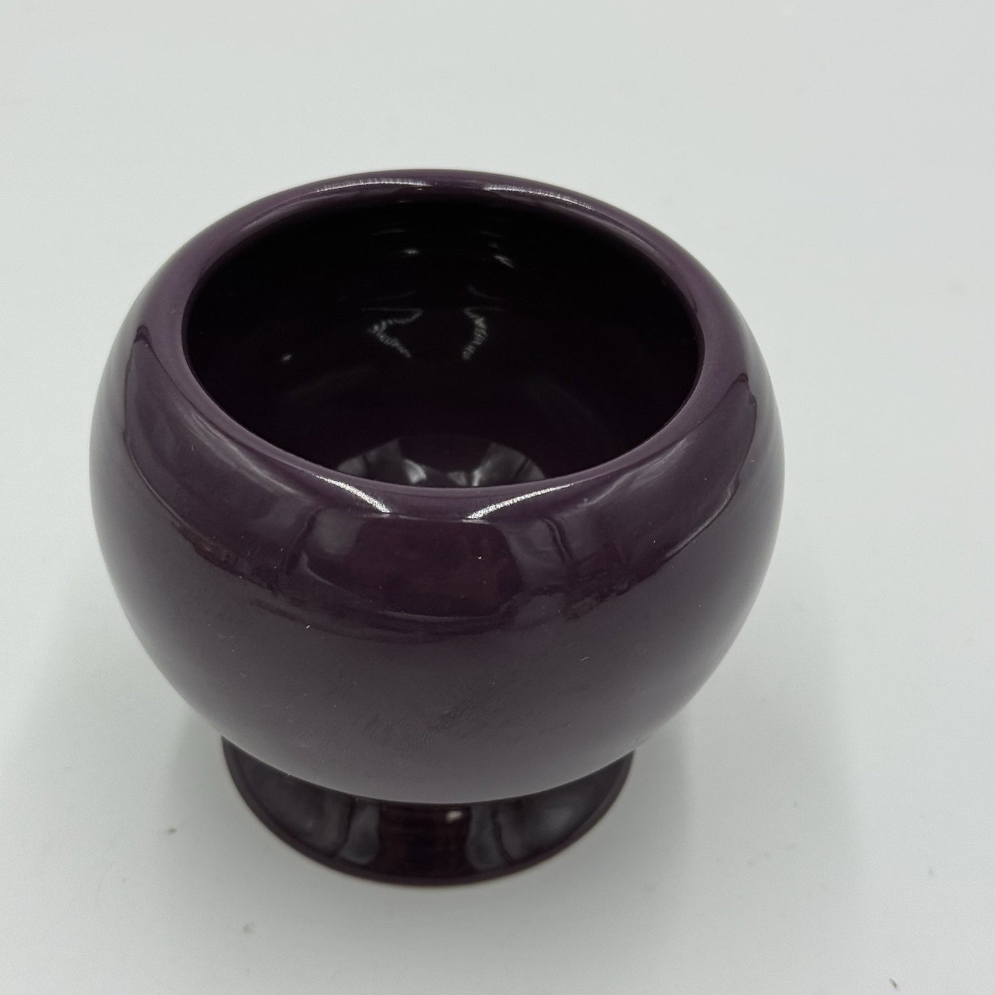1998 Fiestaware USA Plum Stoneware Sugar Bowl Ceramic 3” Vintage