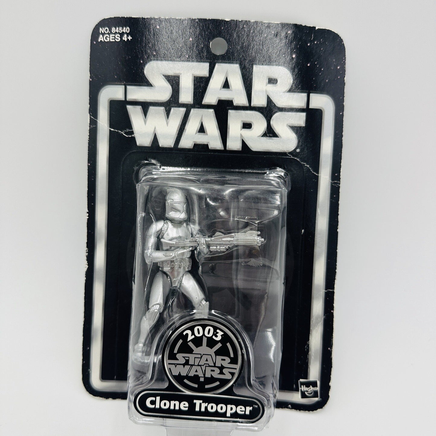 Star Wars Action Figure Silver Anniversary Clone Trooper 2003 In Box Collectible