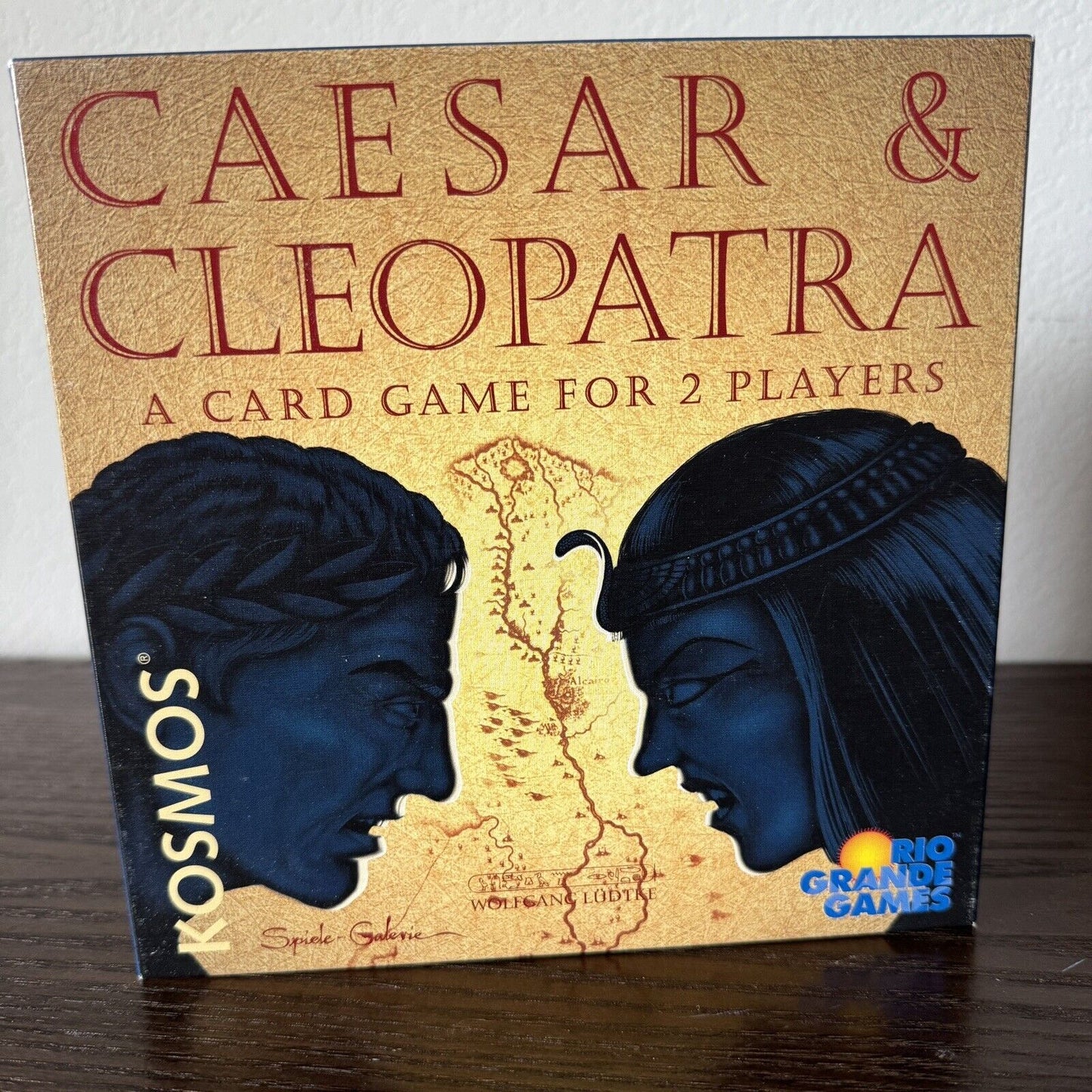 Caesar and Cleopatra Card Game 2 Players Kosmos Rio Grande Games 1999 Original