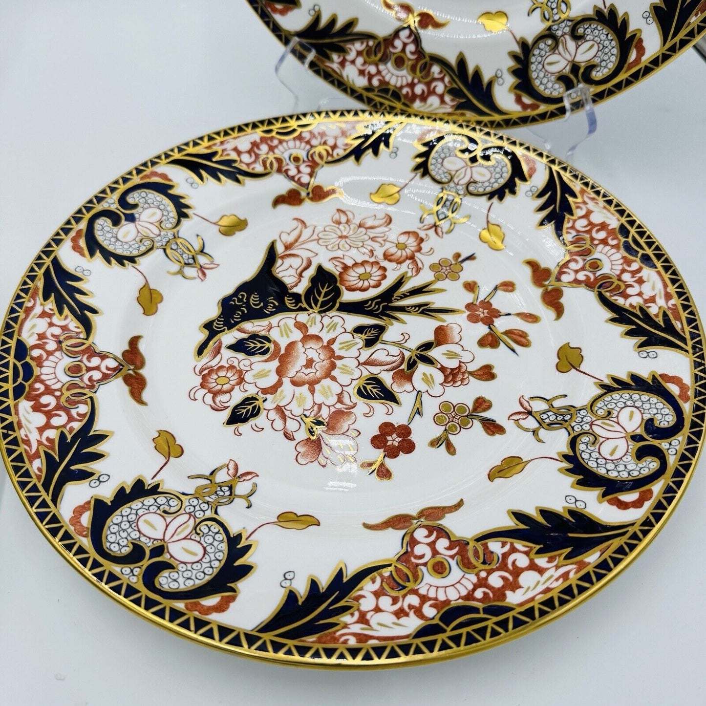 Antique Royal Crown Derby King's Of Old Japan 383 Pattern Dinner Plate Porcelain