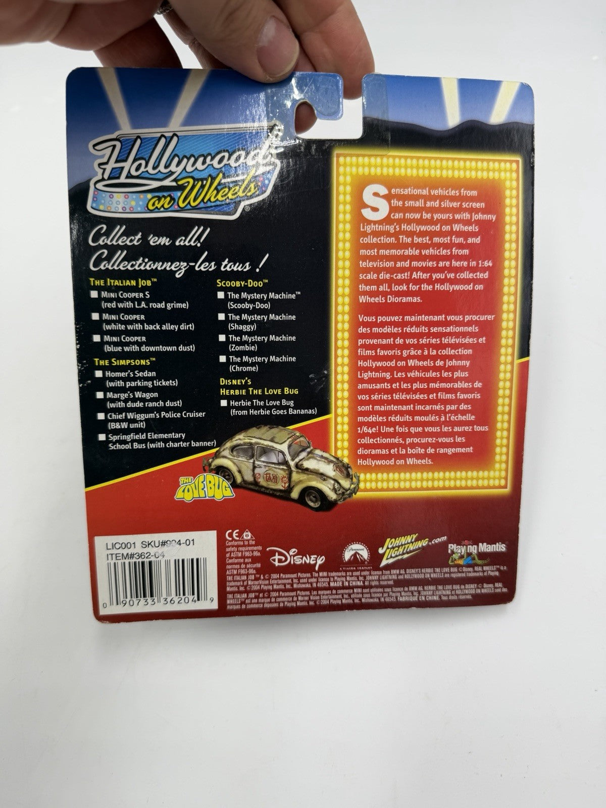 Johnny Lightning The Italian Job Mini Cooper Hollywood on Wheels Blue Dust NIB