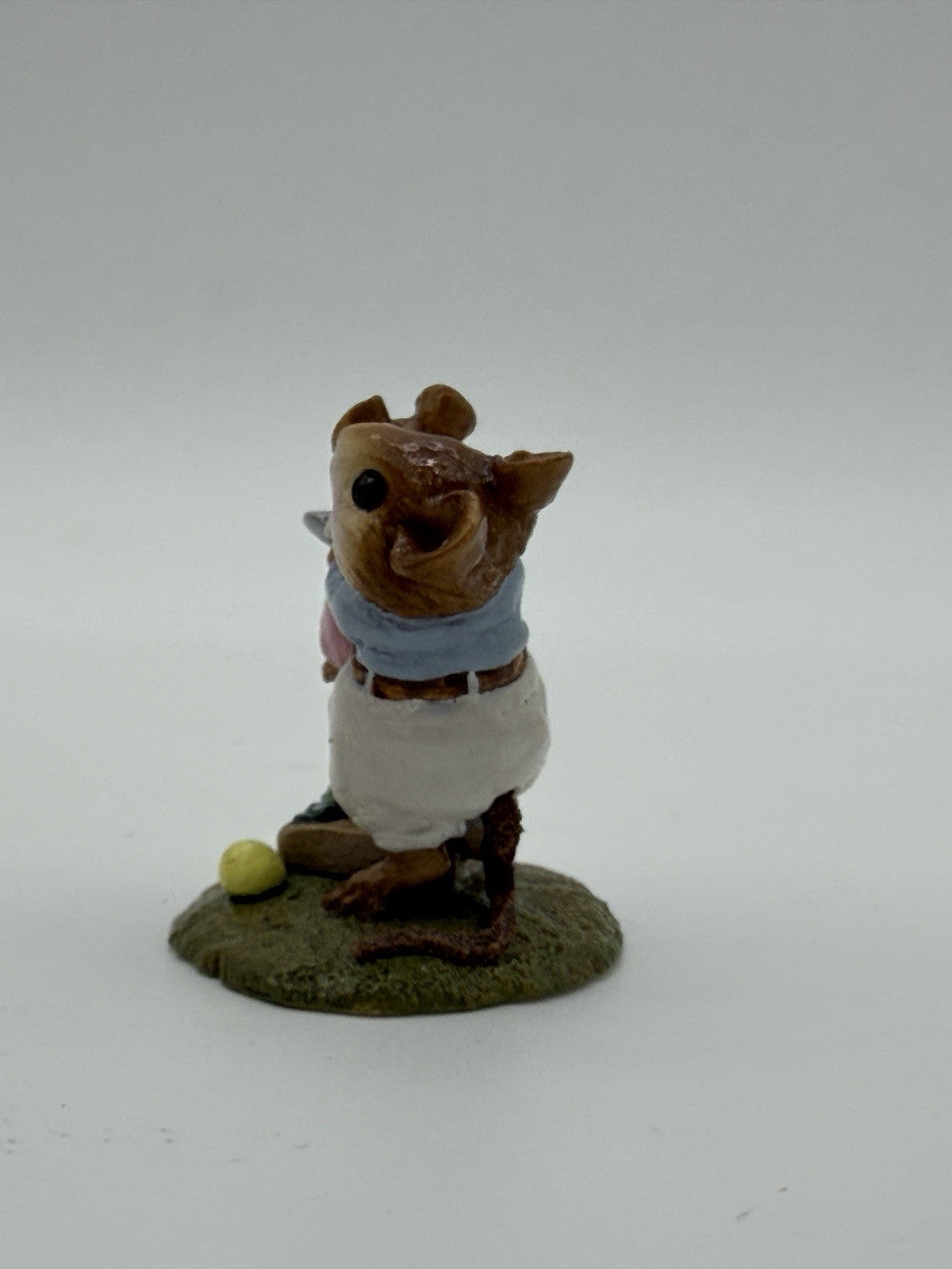 Vintage Wee Forest Folk Little Squirt M-181 Mouse Mice Pink Girl Rare Figurine