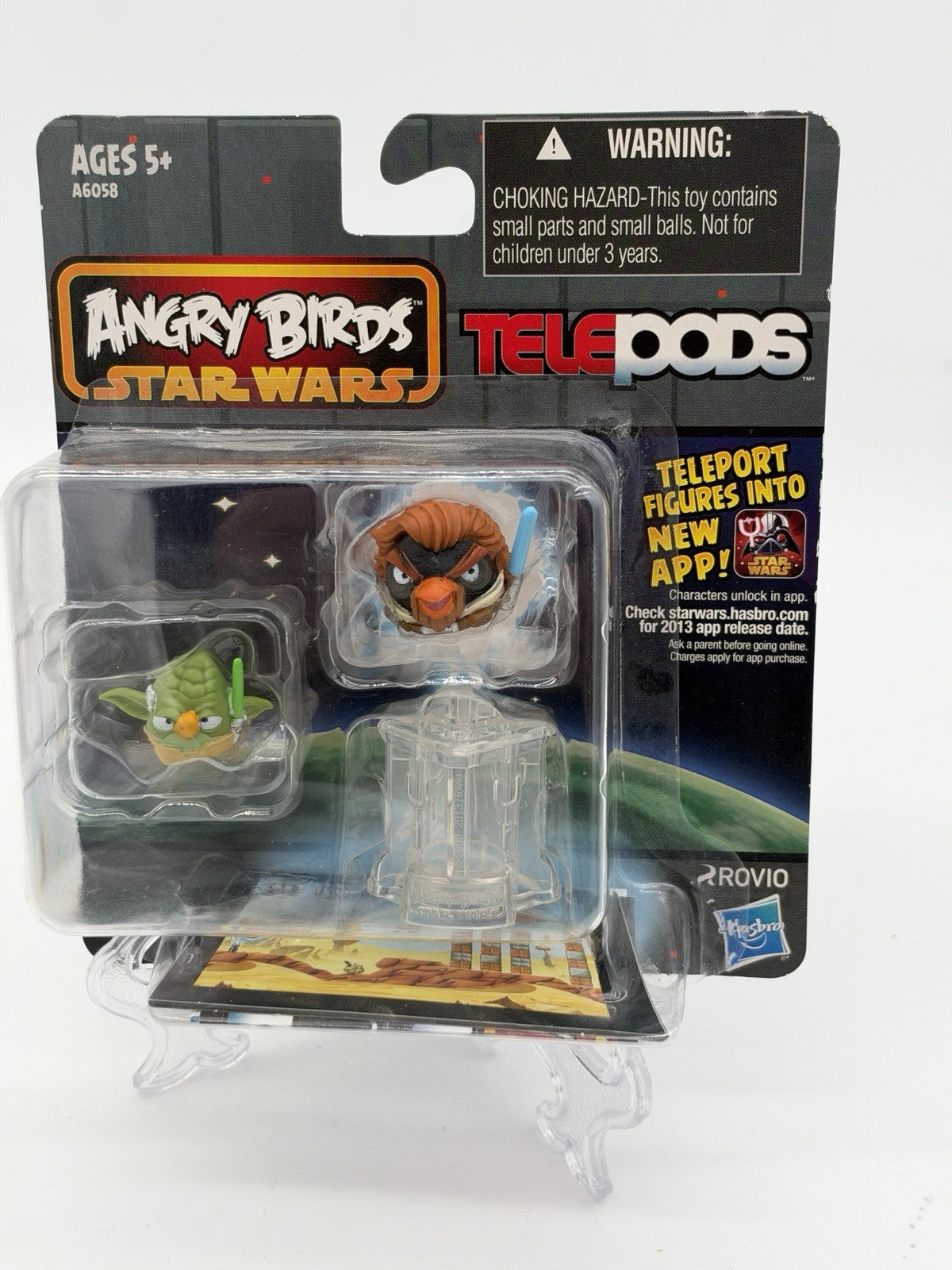 ANGRY BIRDS STAR WARS TELEPODS Yoda Bird Obi-Wan Bird 2-Pack Figurines Toys