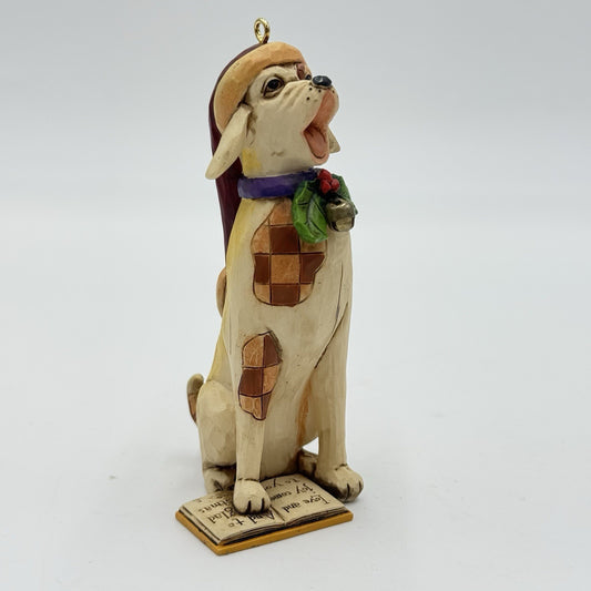 Jim Shore Heartwood Creek Christmas Caroling Dog Ornament #4011162.