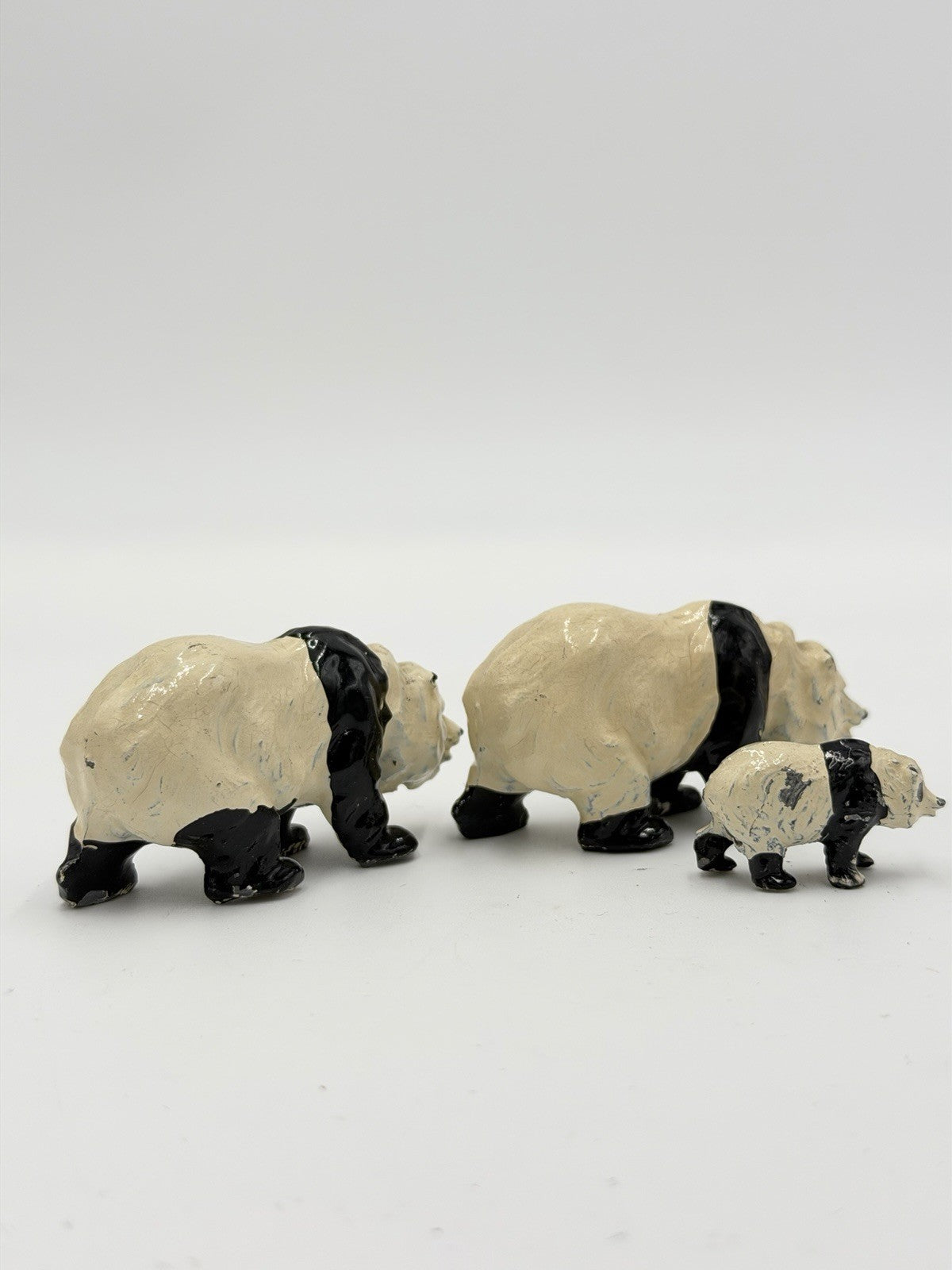 Britains Ltd Lead Metal Zoological Series No. 9011 Panda Bears England Figurines