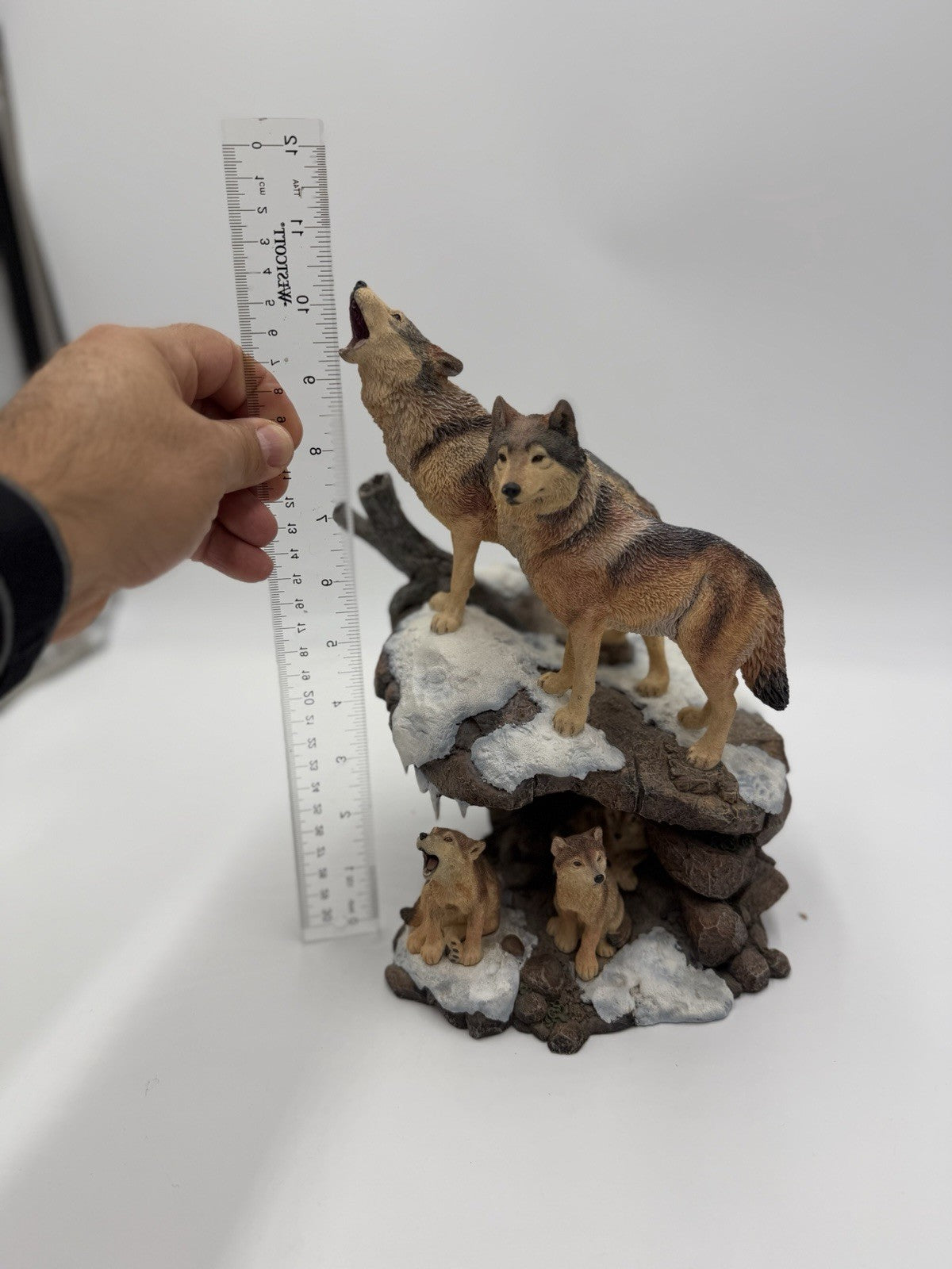 Danbury Mint Spirit of the Wolf Sculpture Collections Wilderness Call NICK BIBBY