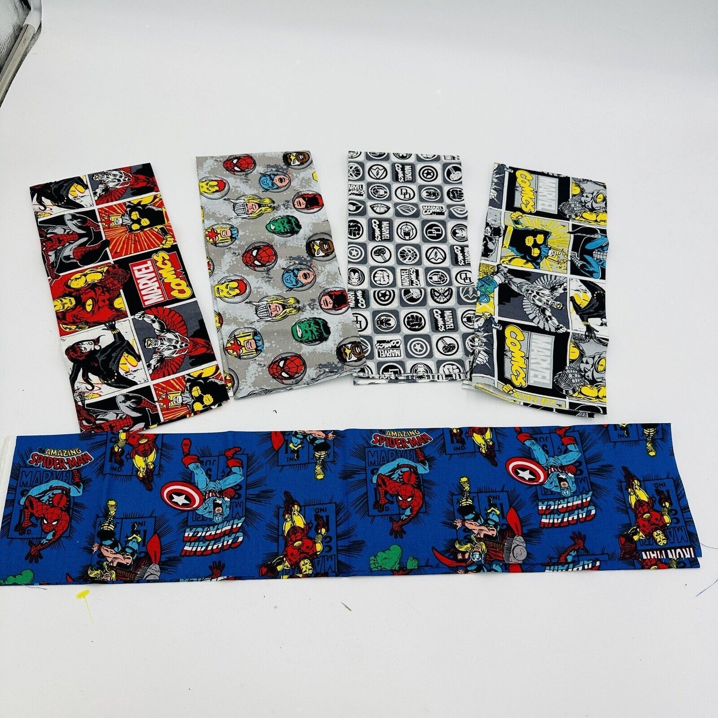 Quilt Fabric Star Wars Harry Potter & Comics Lot  18in x 21in 100% COTTON Kids