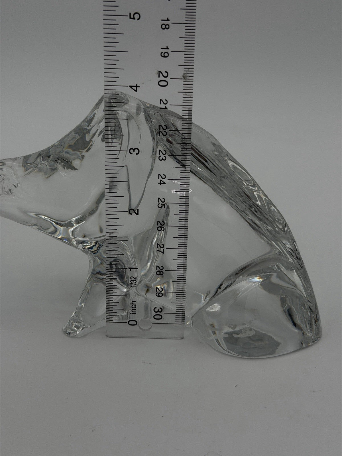 Baccarat France Crystal Boar Figurine Vintage Signed Zodiac Collection