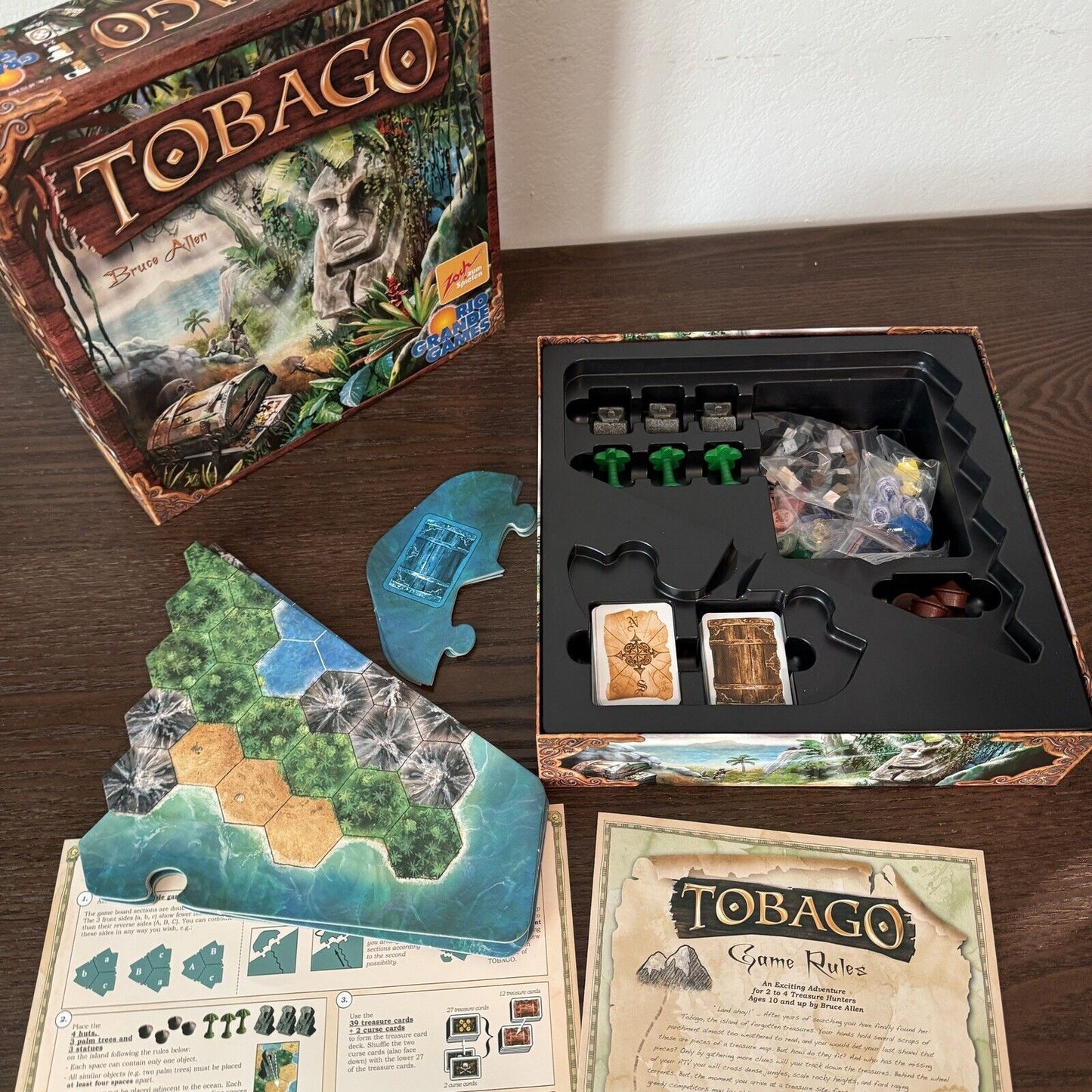 Tobago Board Game Rio Grande Games Zoch Zum Spielen 2009 Complete Rare